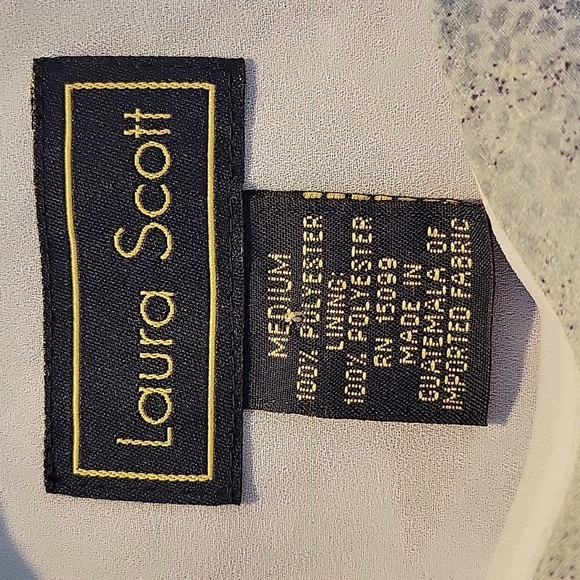 LAURA SCOTT‎ Purple Floral Blouse Medium - Picture 6 of 6